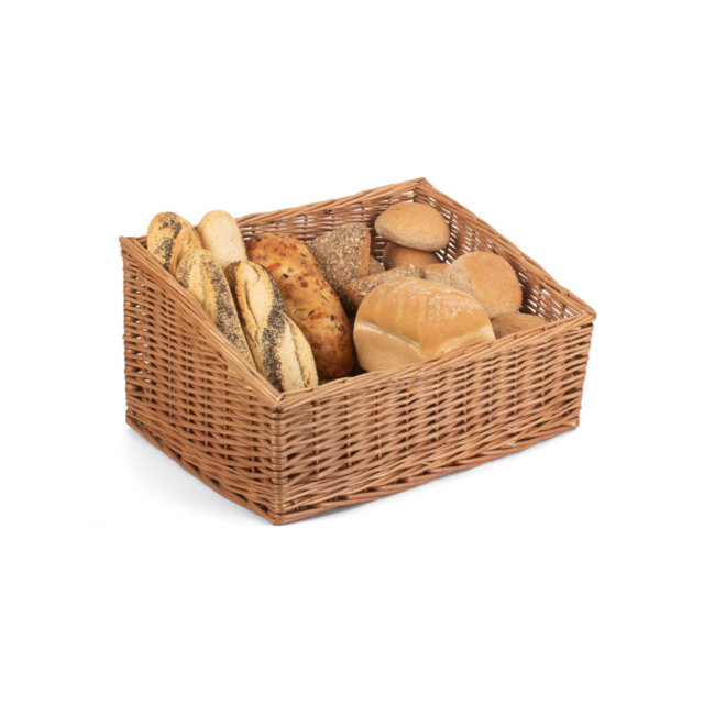 Wicker Sloped-Sided Display Basket