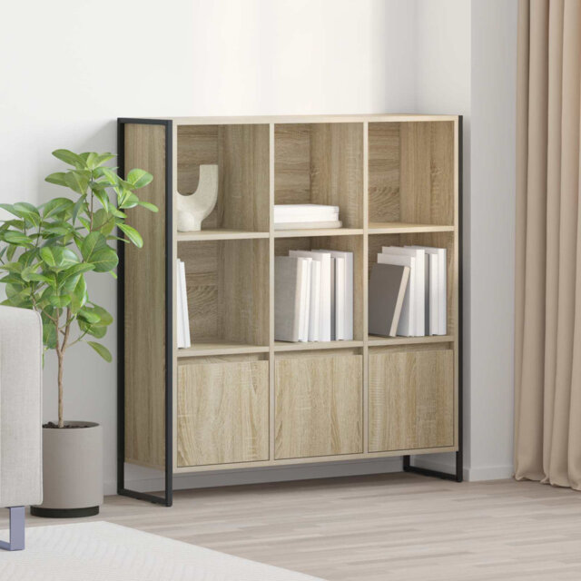 108cm H x 99.5cm W Steel Book Cabinet Bookcase