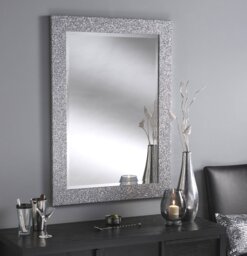 Wood Flat Wall Mirror