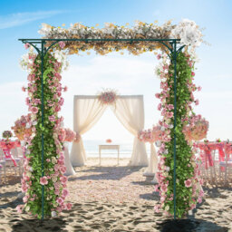 205cm W x 52cm D Metal Arbour
