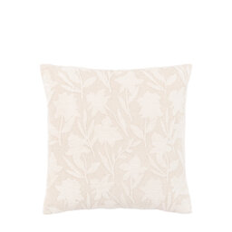 Floral Beige Square Cushion