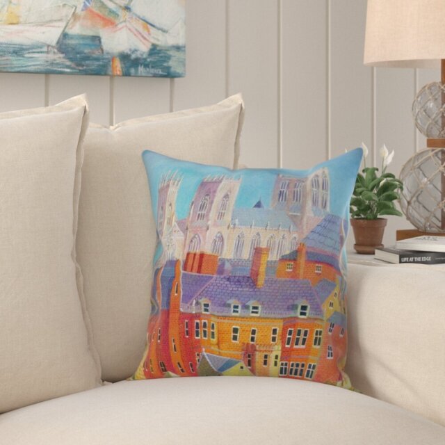 Coral Square Cushion