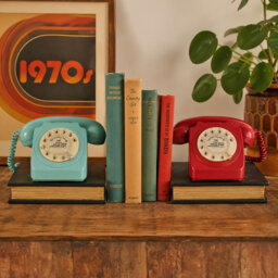 1970''s Telephone Bookends