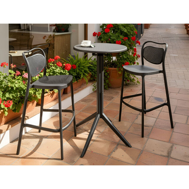 Round Outdoor Bar Table , 60cm cm W 60cm cm D