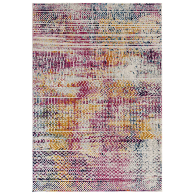 Ralph Vintage Look Pink Multi Area Rug