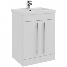Clifton 600mm Free Standing Single Bathroom Vanity with Vitreous China Basin