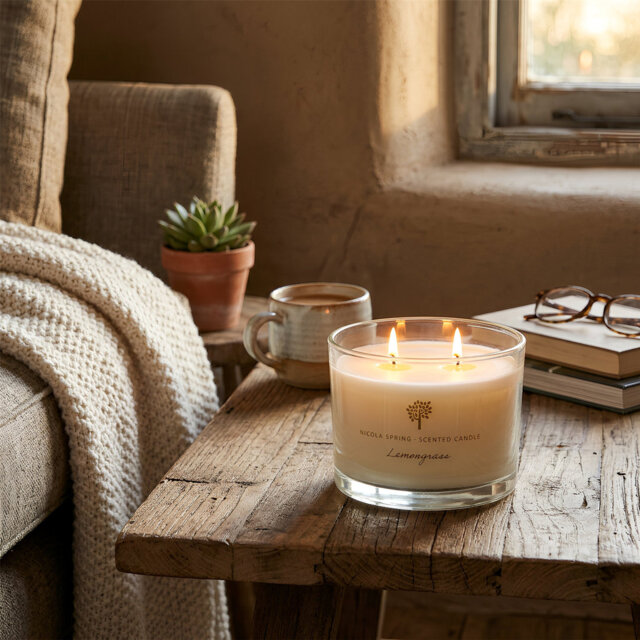 Nicola Spring - Scented Candle & Reed Diffuser - Green Pomelo & Passion Fruit