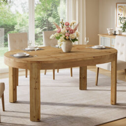 Oval Solid Wood Dining Table