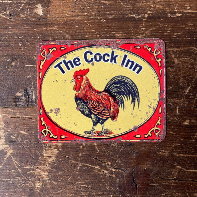 Home Pub Bar the Cock in Cockerel Hen Wall Décor
