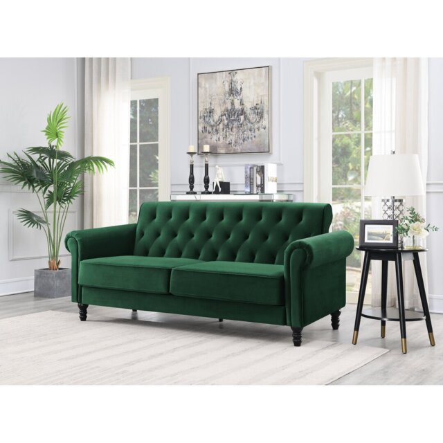 Rainsburg 3-Seater Velvety Sofa