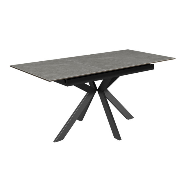Extendable Metal Base Dining Table