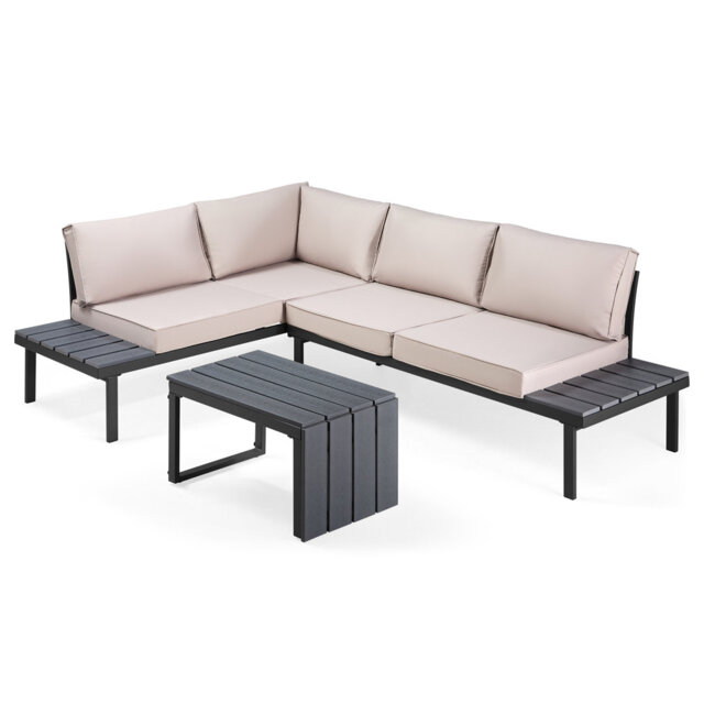 Aruba 3-in-1 Garden Corner Sofa Set