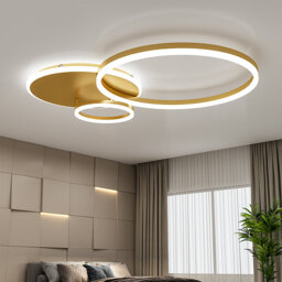Aryash 3-Light 65cm Classic Golden Loops LED Integrated Flush Mount