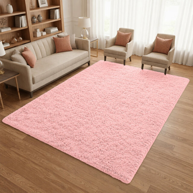 Machine Tufted High Pile Shag Area Rug(Ultra Soft & Fluffy)