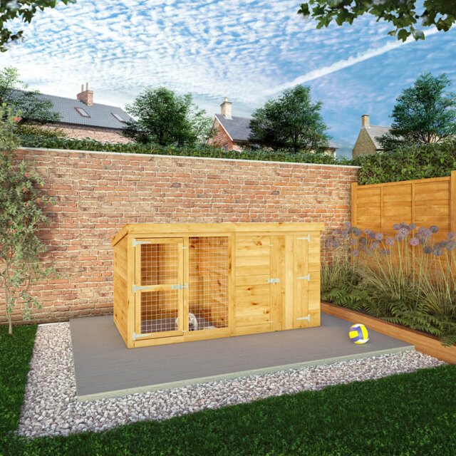Mercia 8 x 4ft Berkshire Dog Kennel & Run