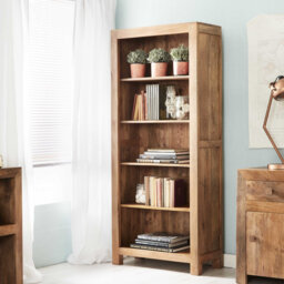 Adeliza 175cm H x 75cm W Solid Wood Standard Bookcase