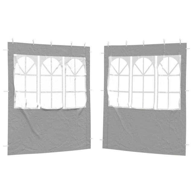 vidaXL 2x Party Tent Sidewall Outdoor Garden Canopy with Window Multi Colours