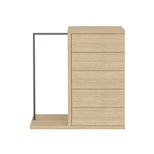 Hugo Chest of 5 Drawer 113Cm with Hanger