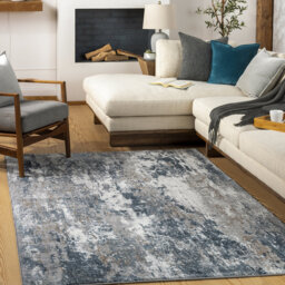 Allegro-Abstract Modern Marble Look Living Dining Bedroom Rug