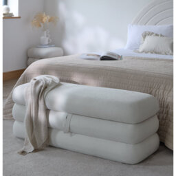 121cm Wide Rectangle Footstool Ottoman with Storage
