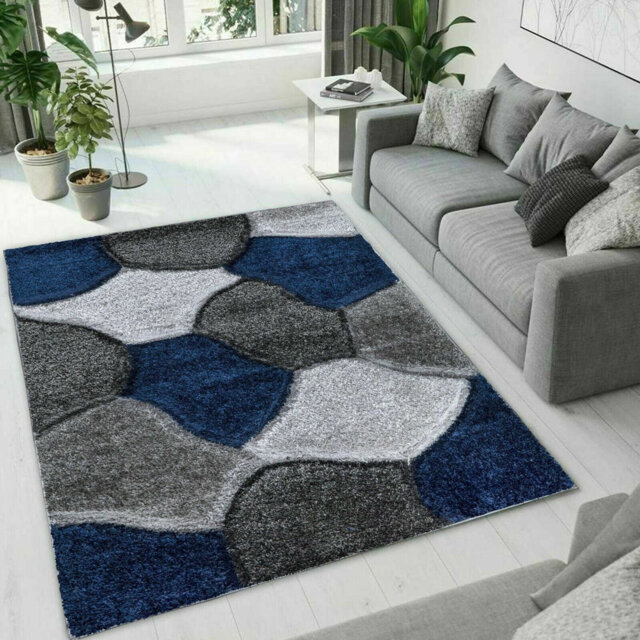 Pona Shaggy Rug Hallway Runner Living Room Rugs Bedroom Carpet Mat