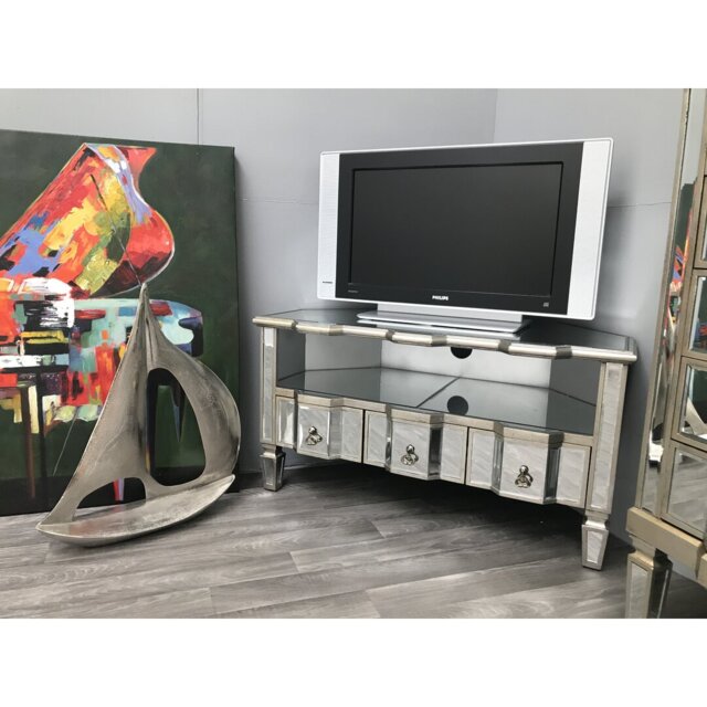 "Aldeburgh Unfinished Corner TV Stand for TVs up to 43"""