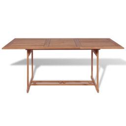 Rosalee Rectangular Outdoor Dining Table With Umbrella Hole , cm W 90cm cm D