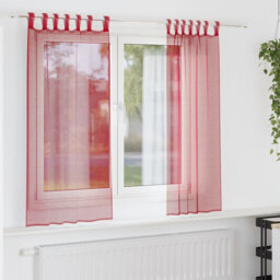 Voile Curtains With Rod Pockets 2 Pcs