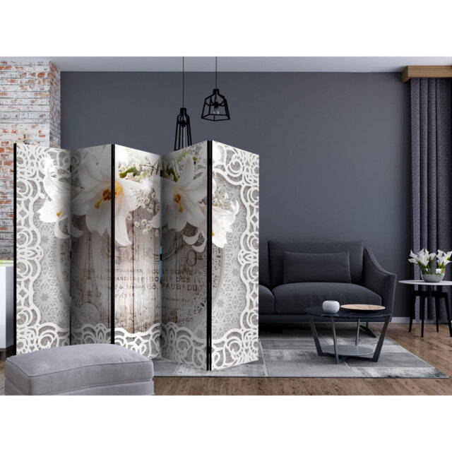 Room Divider - Lilies And Quilted Background II [Room Dividers]