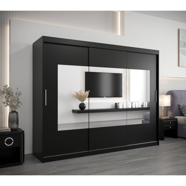 Arunima 3 Door Manufactured Wood Wardrobe
