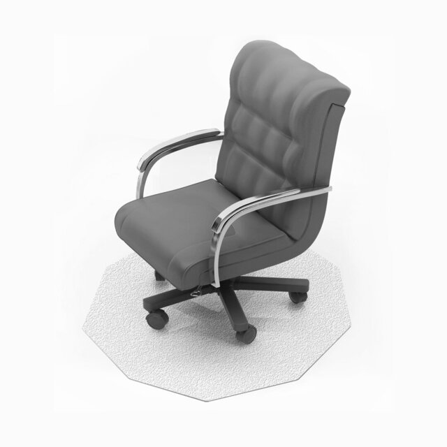 Cleartex 9Mat Polycarbonate 9-Sided Chair Mat for Carpets up to 12mm