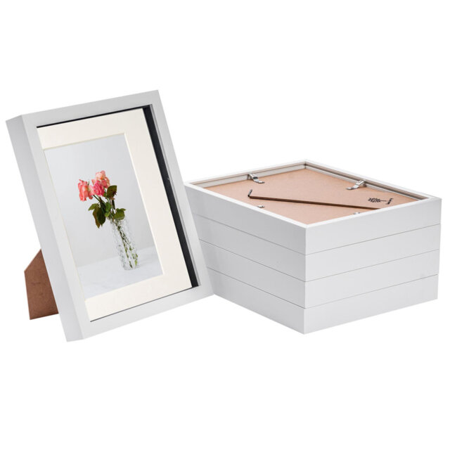"Nicola Spring - 3D Box Photo Frames - 8 x 10"" with 5 x 7"" Mount"