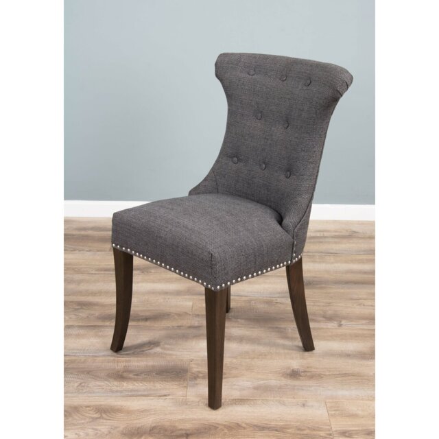 Willse Velvet Upholstered Wing Back Side Chair