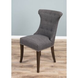 Willse Velvet Upholstered Wing Back Side Chair
