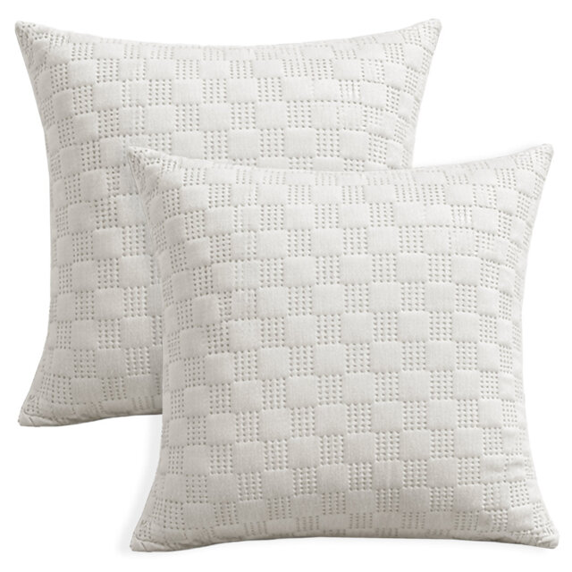 Aspire Homeware Embossed Square Velvet Cushion Covers