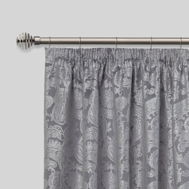 Metal Sliced Stainless Steel Adjustable 2cm Single Curtain Pole
