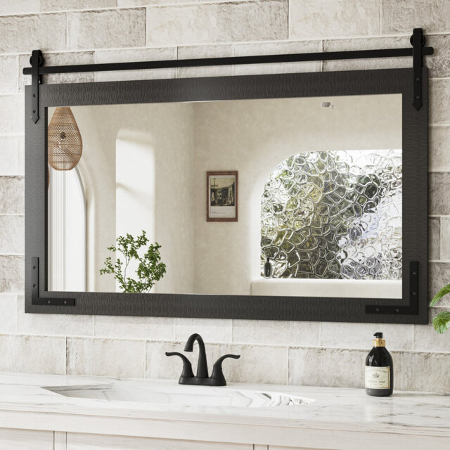 Solid Wood Rectangle Mirror