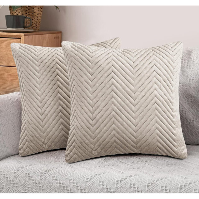 Geometric Grey Cushion