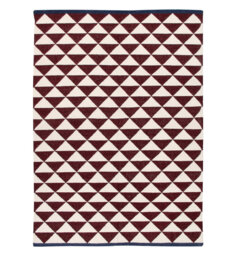 Apollonia Maroon Shards Handwoven Wool Brown/White Rug