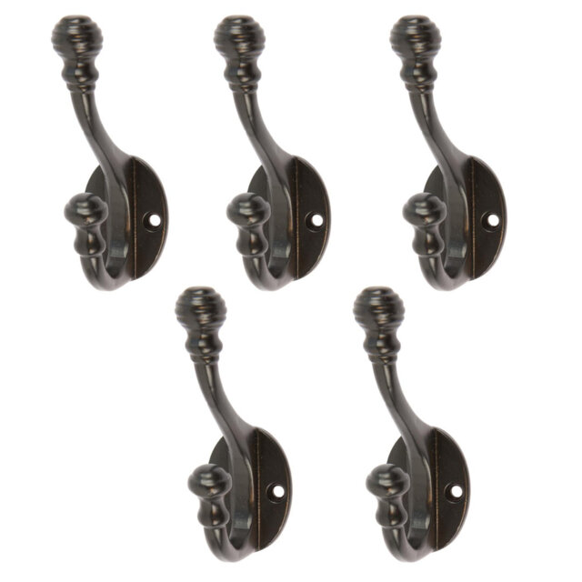 Hammer & Tongs - Ball End Hat & Coat Hook - W30mm x H95mm - Black
