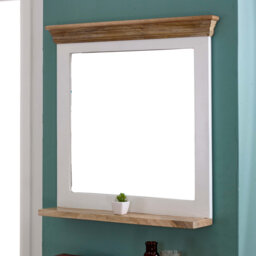 Charton Solid Wood Rectangle Wall Mirror