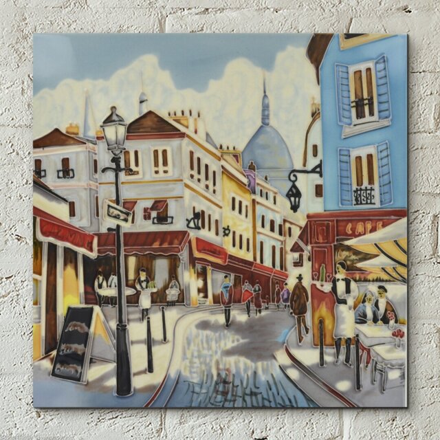Buildings & Cityscapes Wall Decor on Ceramic / Porcelain