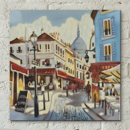 Buildings & Cityscapes Wall Decor on Ceramic / Porcelain
