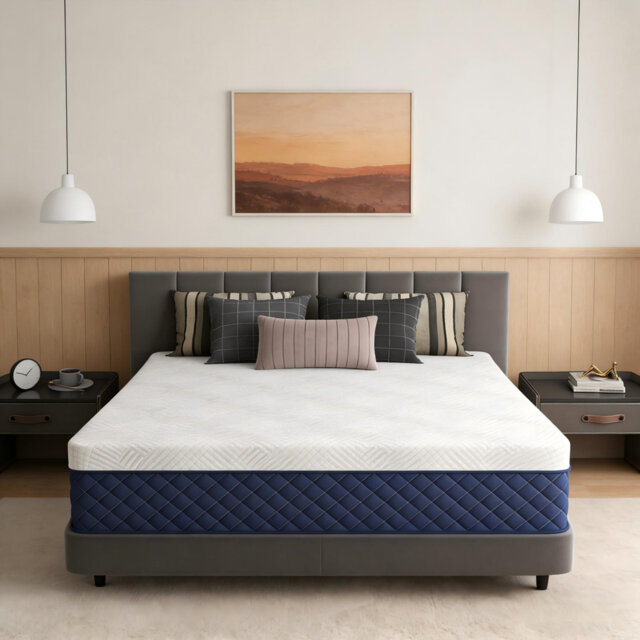 34cm Medium Gel Memory Foam Pocket Sprung 3000 Mattress with Removable Washable Cover