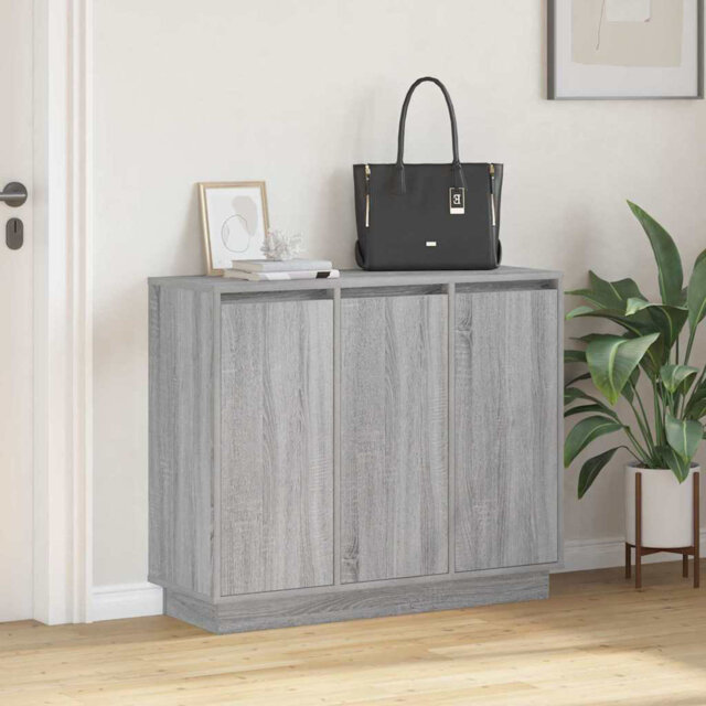 Sideboard With Shelf 90 X 32 X 75 Cm Engineered Wood