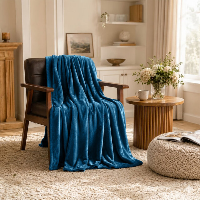 Ultra-Soft Fleece Blanket - Plush Warm Bed & Sofa Throw for All-Season Comfort