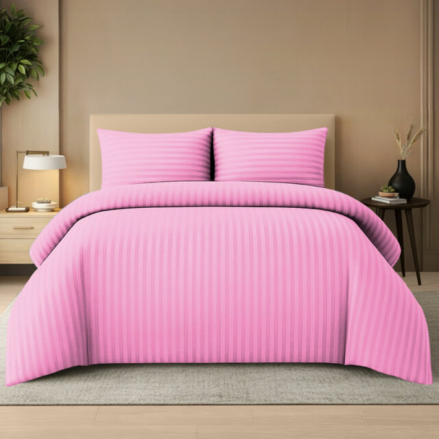 Premium Reversible Single Duvet Cover Set Pack of 2 Soft Microfiber Bedding with Zipper Closure, Corner Ties & Matching Pillowcase