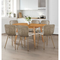 Balani 6 - Person Butterfly Leaf Dining Set