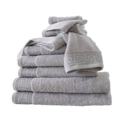 Egyptian Cotton Bathroom Towels, Super Soft, Quick Dry & Ultra Absorbent Hand Towel, Bath Towel & Sheets in Greek Design