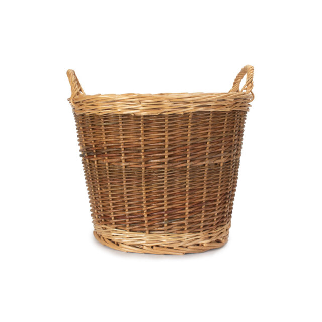 Schary Wicker Lined Log Basket